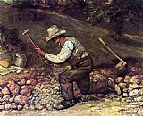 Gustave Courbet Canvas Paintings - The Stone Breaker